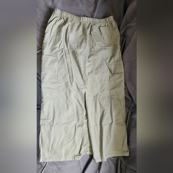 Light Army Green Cargo Maxi Skirt - Picture 5 of 6